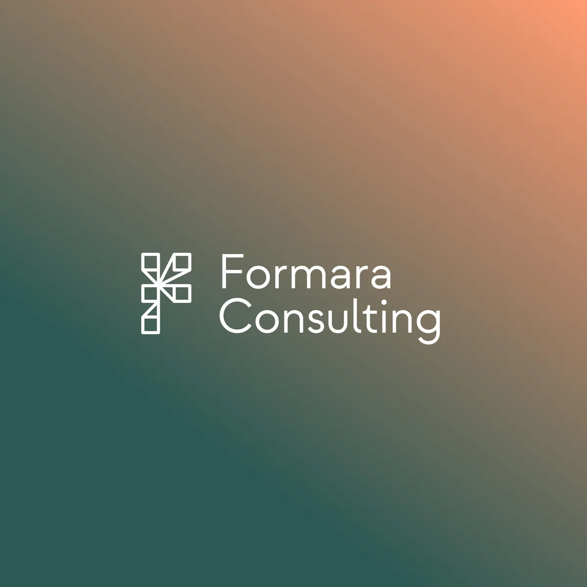 Formara brand identity for a human factors consultancy, showing the wordmark and visual system.